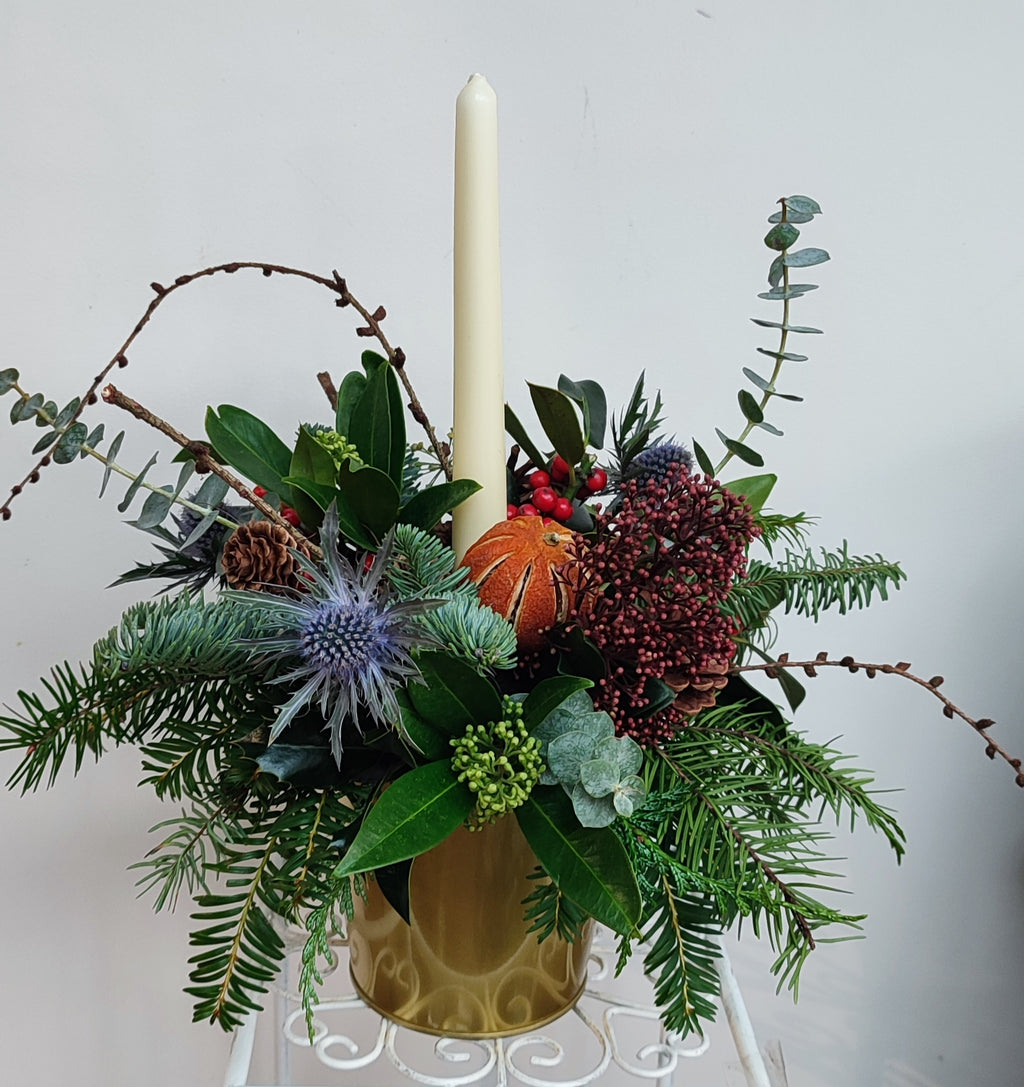 Luxury Christingle Candle arrangement
