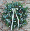 Frosted Morning Wreath - White