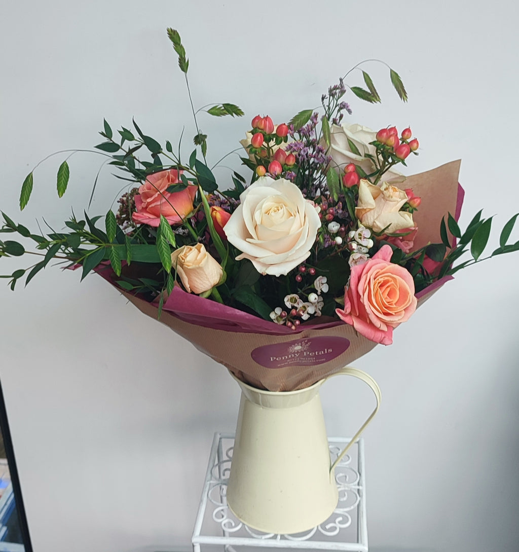 Mixed Rose and Berry Bouquet